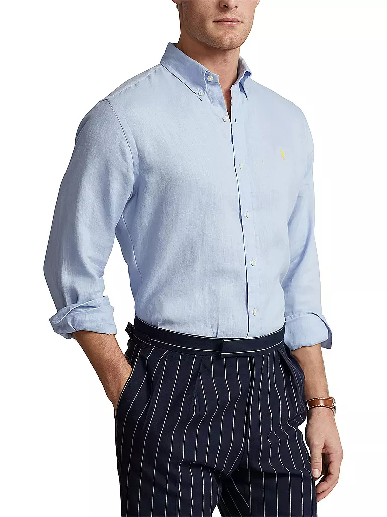 POLO RALPH LAUREN | Leinenhemd | Blu chiaro