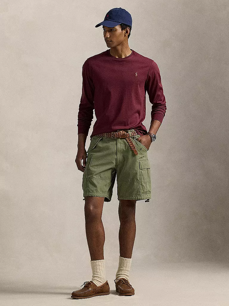 POLO RALPH LAUREN | Maglietta a maniche lunghe | Rosso scuro