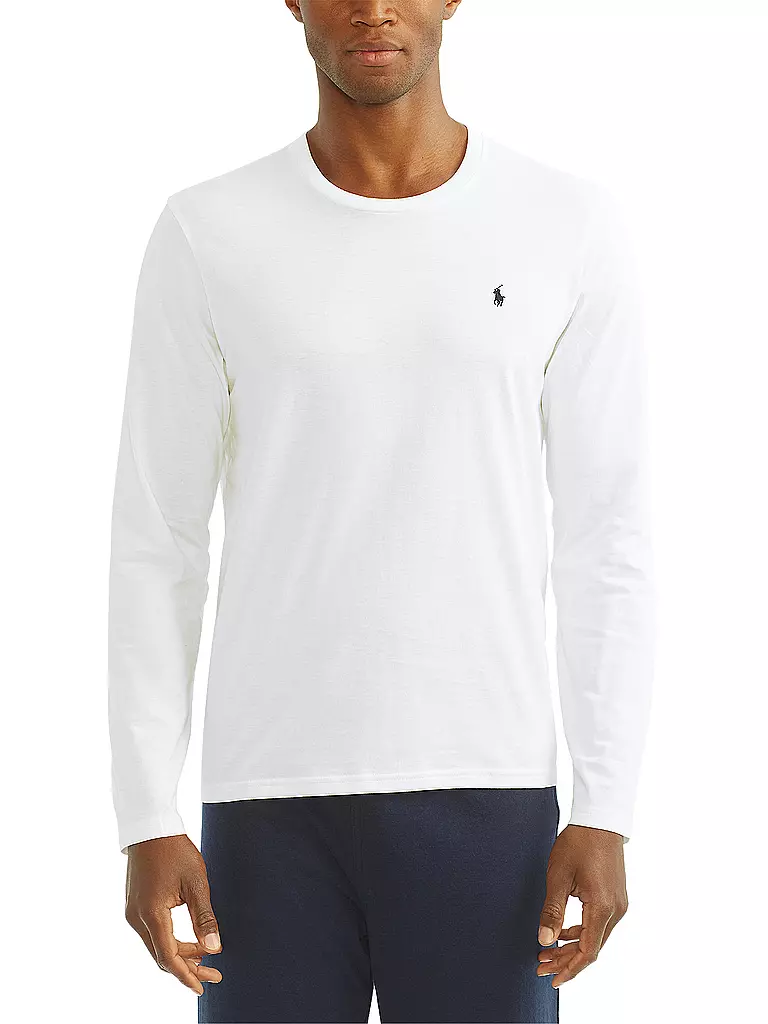POLO RALPH LAUREN | Maglietta da pigiama a maniche lunghe bianca | Bianco