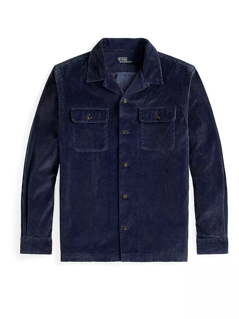POLO RALPH LAUREN | Overshirt in velluto a coste | Blu scuro