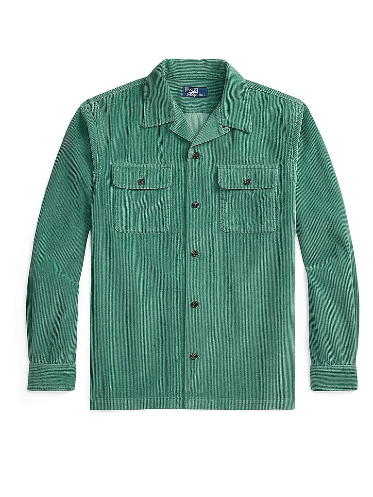 POLO RALPH LAUREN | Overshirt in velluto a coste | Verde