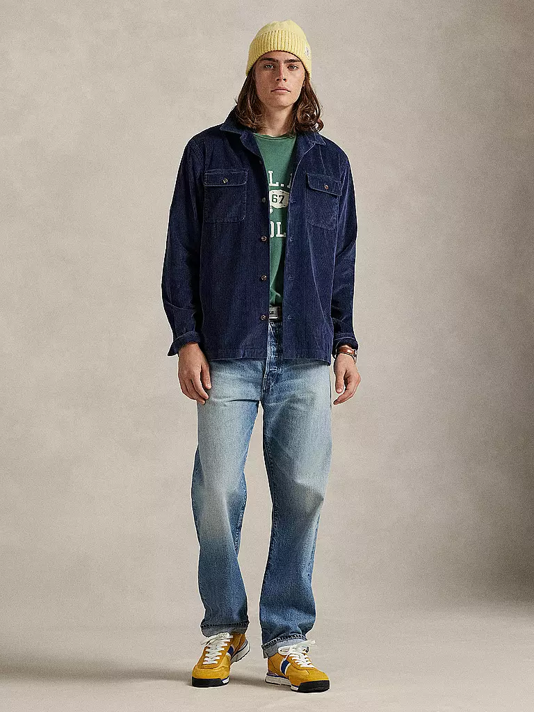 POLO RALPH LAUREN | Overshirt in velluto a coste | Blu scuro