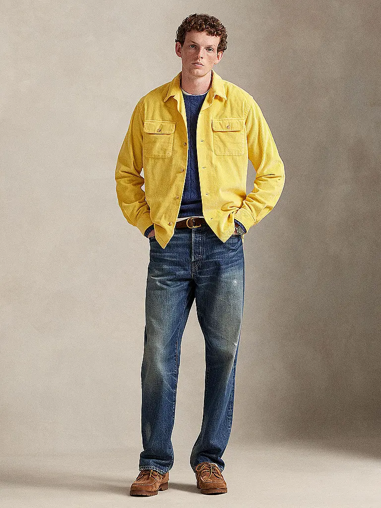 POLO RALPH LAUREN | Overshirt in velluto a coste | Giallo