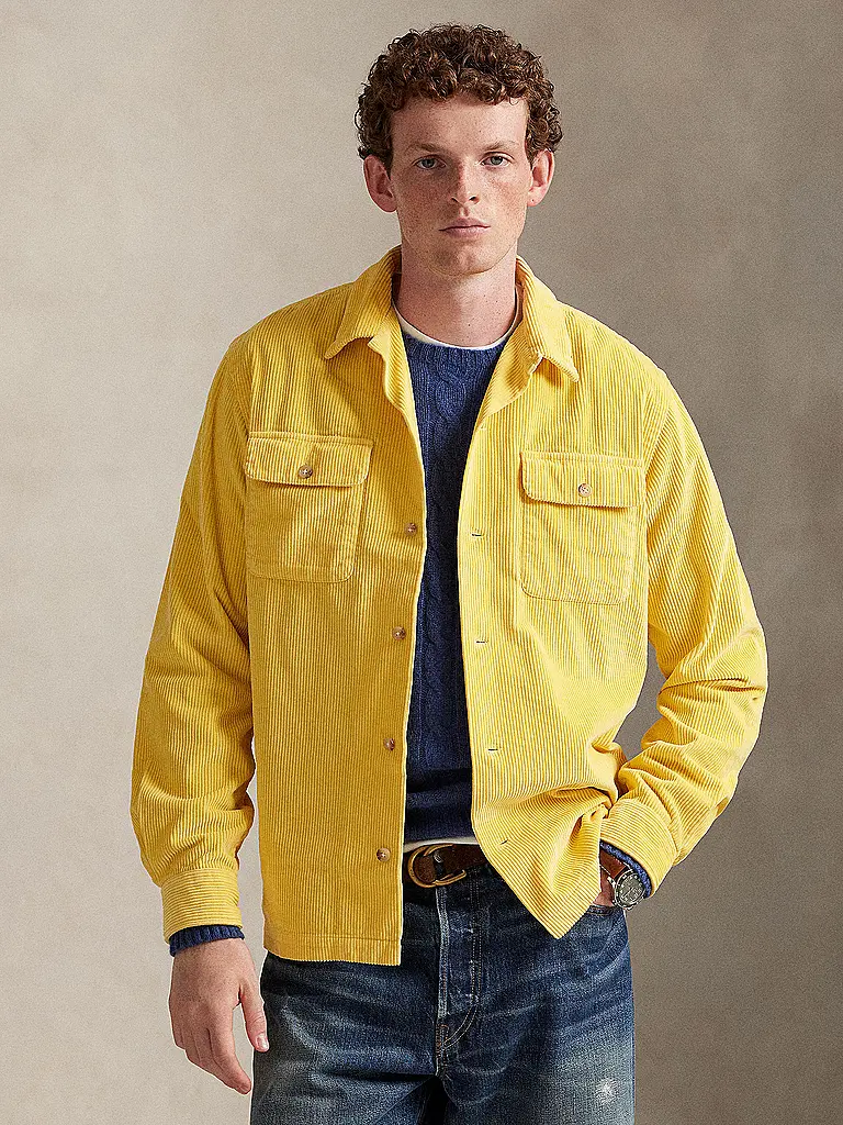 POLO RALPH LAUREN | Overshirt in velluto a coste | Giallo