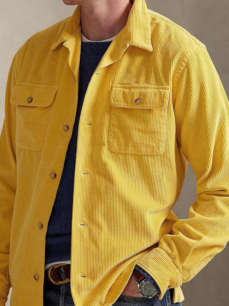 POLO RALPH LAUREN | Overshirt in velluto a coste | Giallo