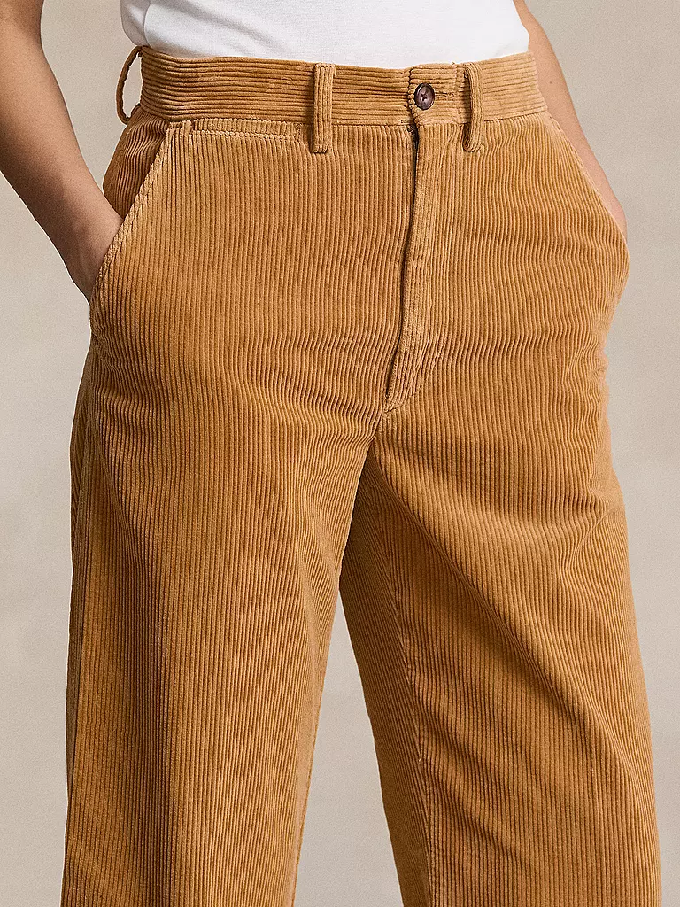POLO RALPH LAUREN | Pantaloni a coste 7/8 | Marrone chiaro