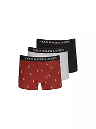 POLO RALPH LAUREN | Pantaloni, confezione da 3, blu fantasia | Rosso scuro
