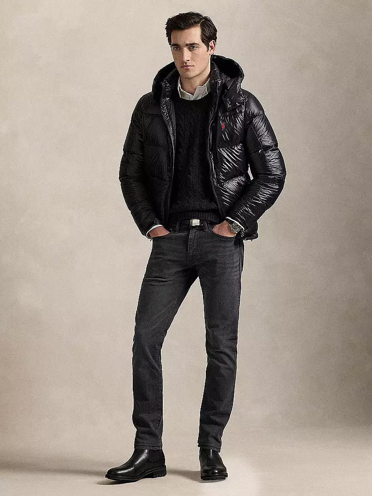 POLO RALPH LAUREN | Piumino trapuntato GORHAM GLOSSY | Nero