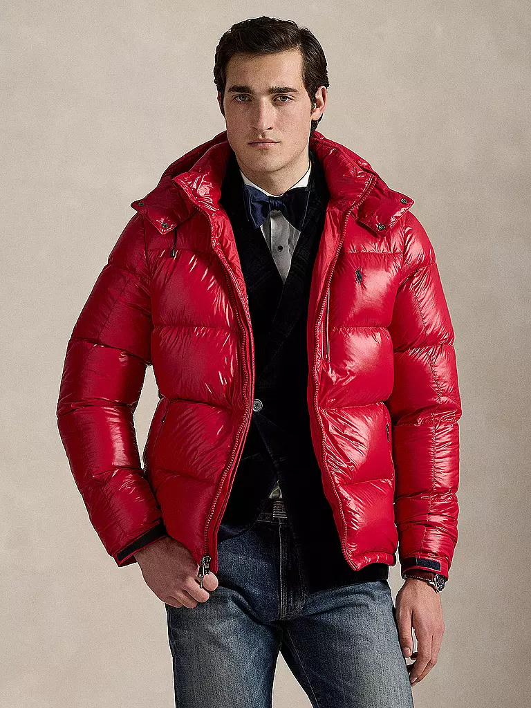 POLO RALPH LAUREN | Piumino trapuntato GORHAM GLOSSY | Rosso