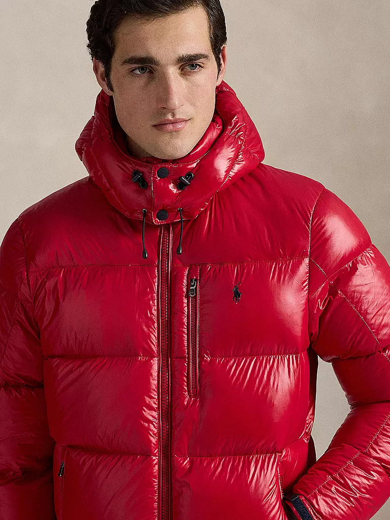 POLO RALPH LAUREN | Piumino trapuntato GORHAM GLOSSY | Rosso