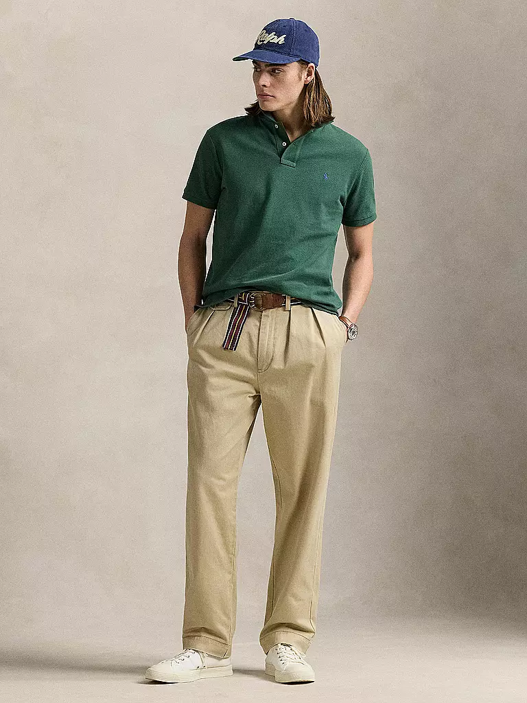 POLO RALPH LAUREN | Polo Custom Slim Fit | Verde scuro