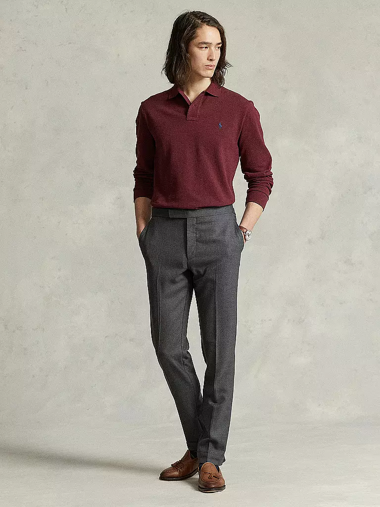 POLO RALPH LAUREN | Polo Custom Slim Fit | Rosso scuro