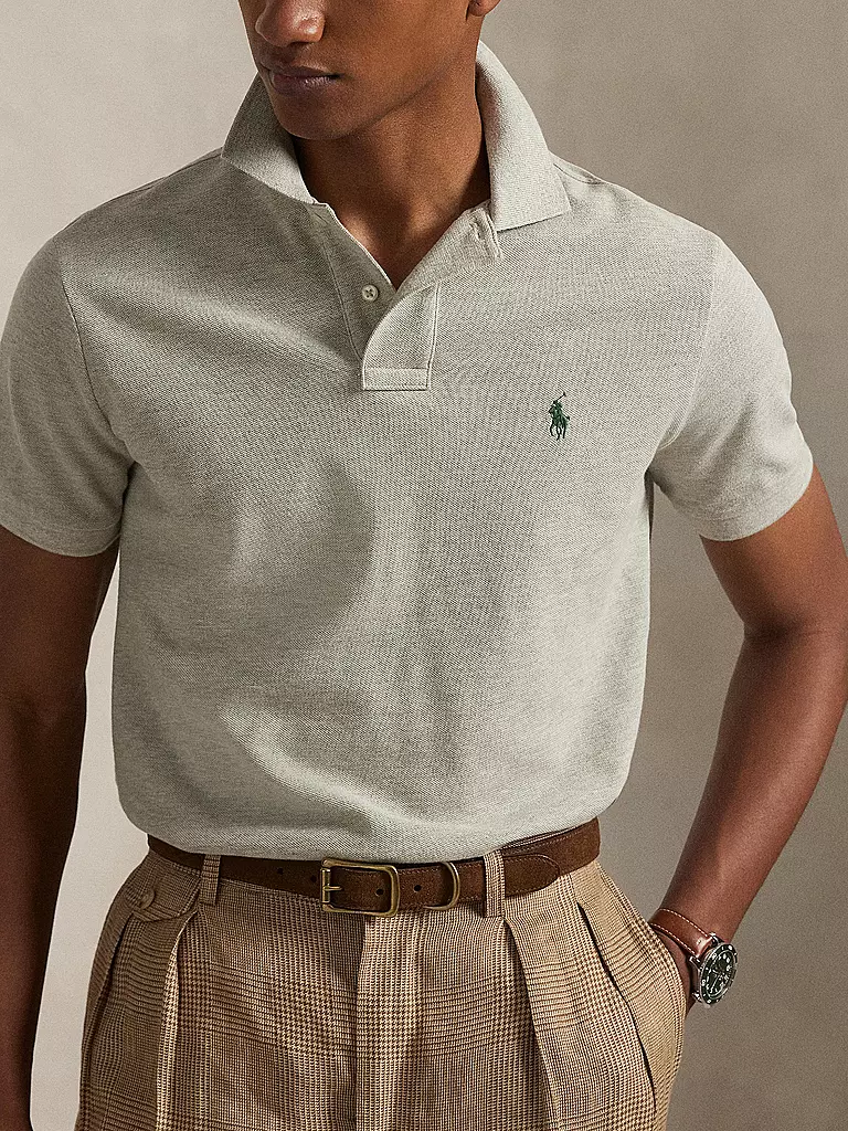 POLO RALPH LAUREN | Polo Custom Slim Fit | Grigio chiaro