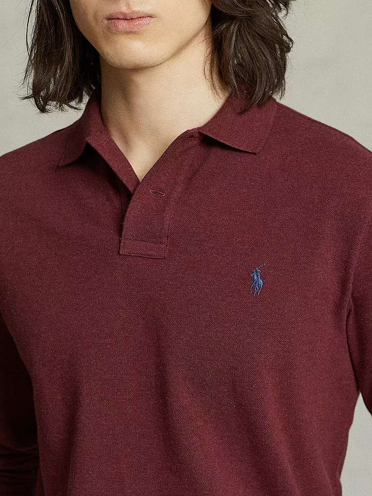 POLO RALPH LAUREN | Polo Custom Slim Fit | Rosso scuro