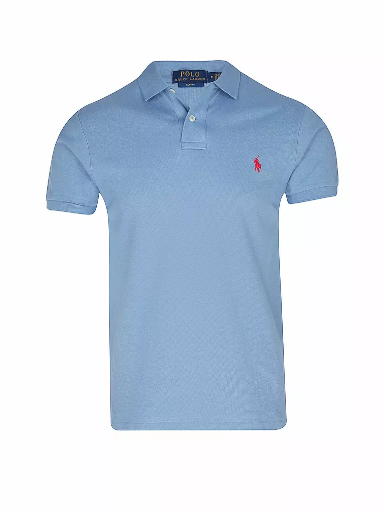POLO RALPH LAUREN | Polo slim fit | Blu chiaro