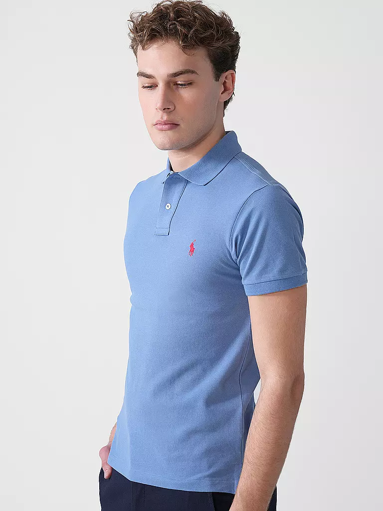 POLO RALPH LAUREN | Polo slim fit | Blu chiaro