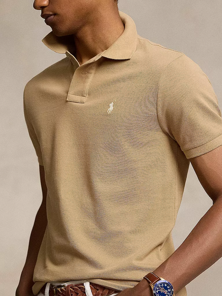 POLO RALPH LAUREN | Polo slim fit | Marrone chiaro