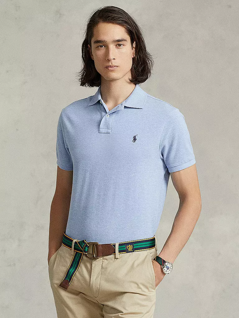 POLO RALPH LAUREN | Polo slim fit | Blu chiaro