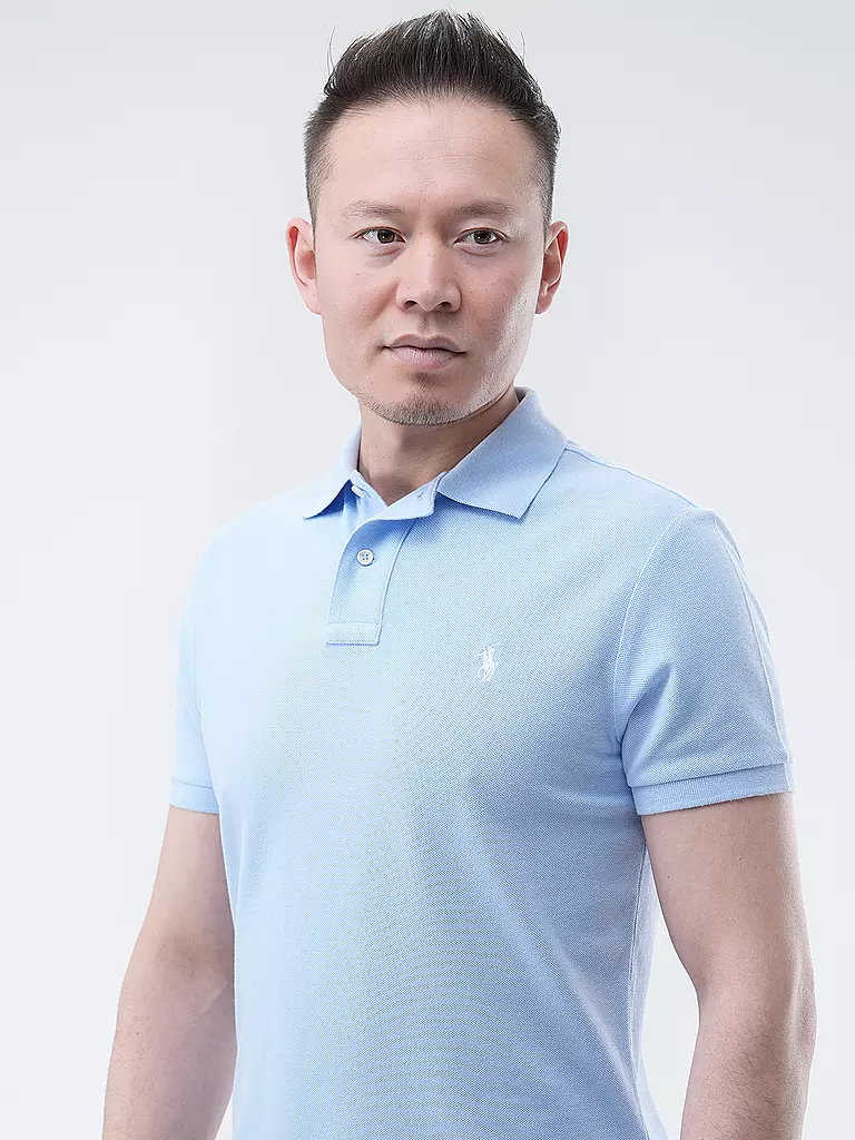 POLO RALPH LAUREN | Poloshirt Custom Slim Fit | Blu chiaro