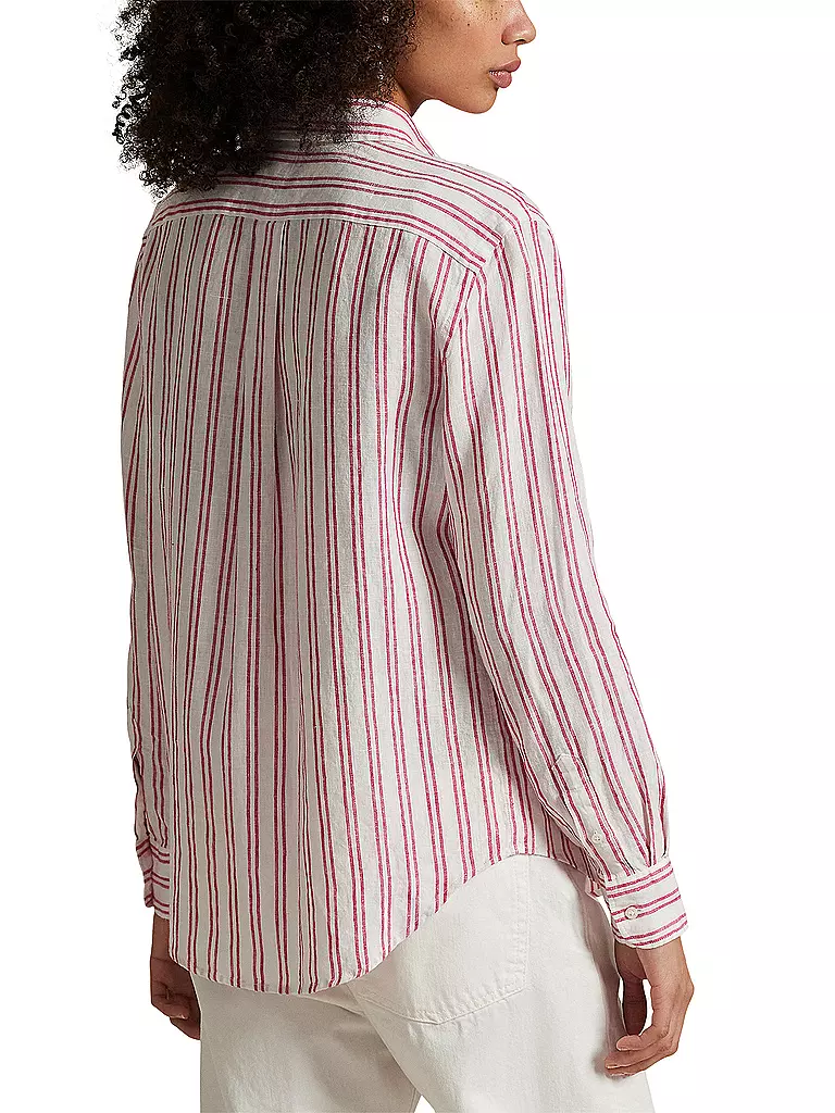 POLO RALPH LAUREN | Prodotto: Camicetta di lino
Marca: POLO RALPH LAUREN
Colore: rosso
Categorie: Moda,Donna

Lunghezza manica: Manica lunga
Materiale: Lino
Forma colletto: Colletto a camicia
Motivo: A righe
Vestibilità (capispalla): Regular
Stile: Casual
Dettagli: Logo,Ric | 