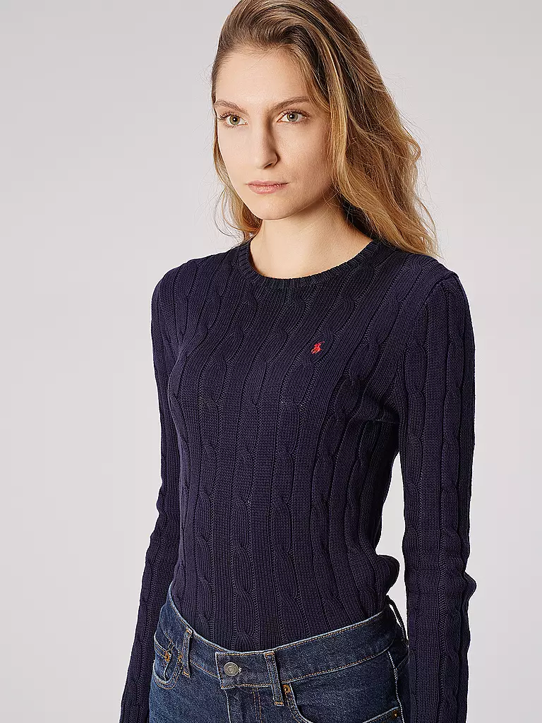 POLO RALPH LAUREN | Pullover Slim Fit JULIANNA | Blu scuro