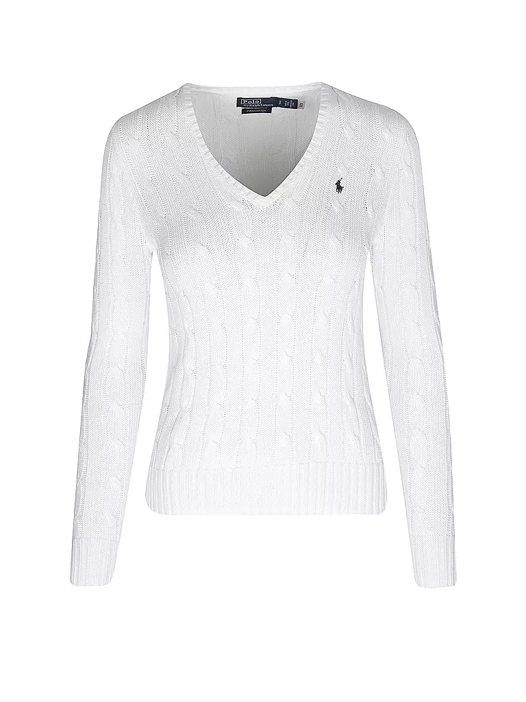 POLO RALPH LAUREN | Pullover Slim Fit KIMBERLY | Bianco