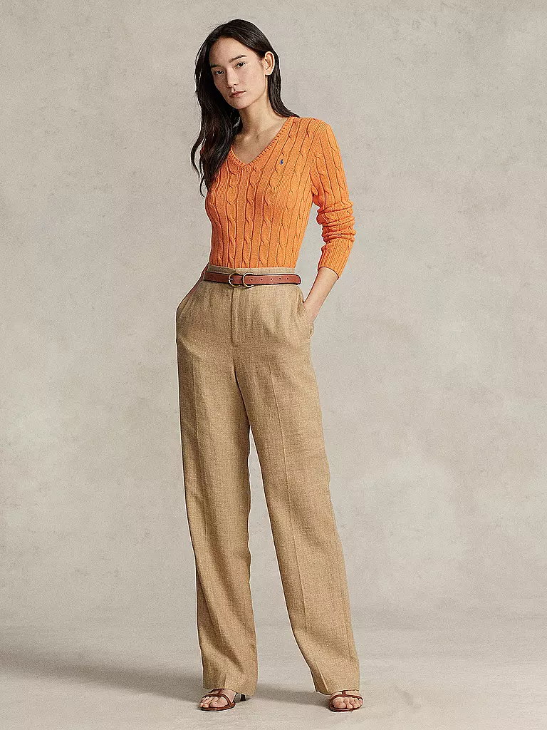 POLO RALPH LAUREN | Pullover Slim Fit KIMBERLY | Arancione