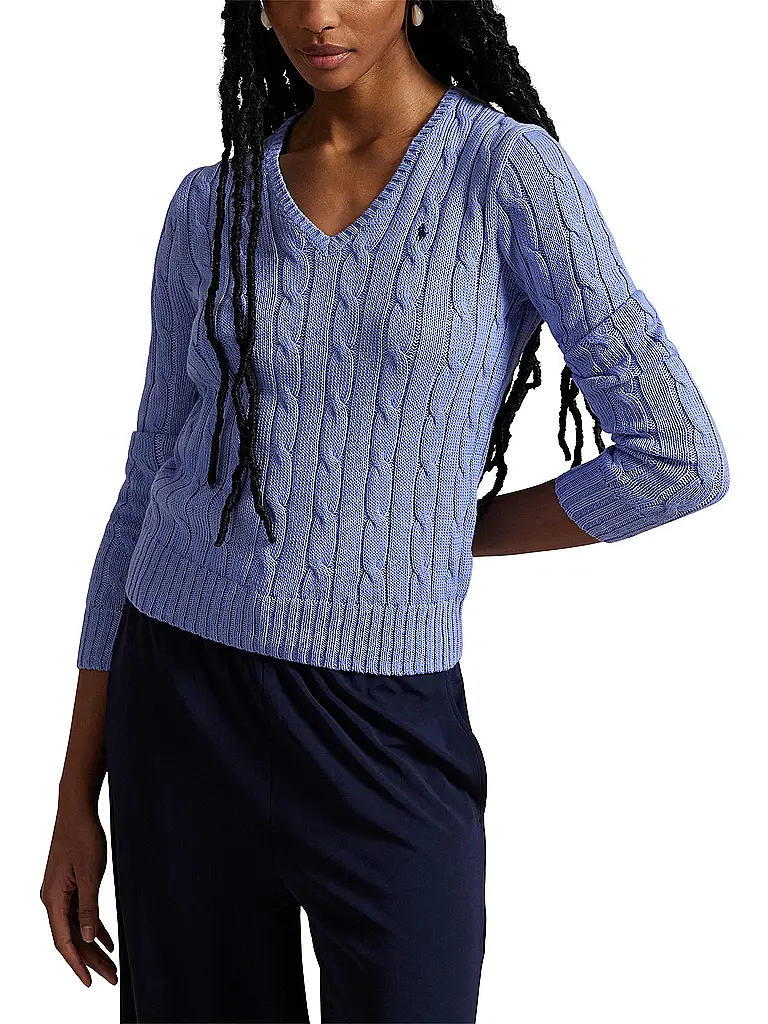 POLO RALPH LAUREN | Pullover Slim Fit KIMBERLY | Blu chiaro