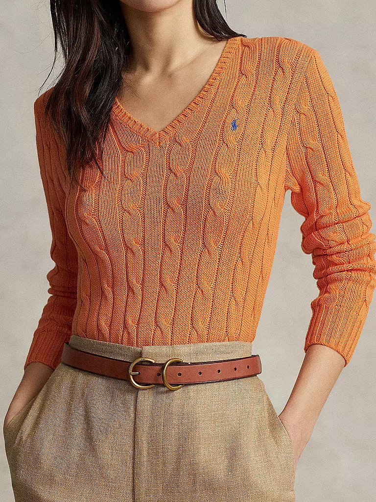 POLO RALPH LAUREN | Pullover Slim Fit KIMBERLY | Arancione