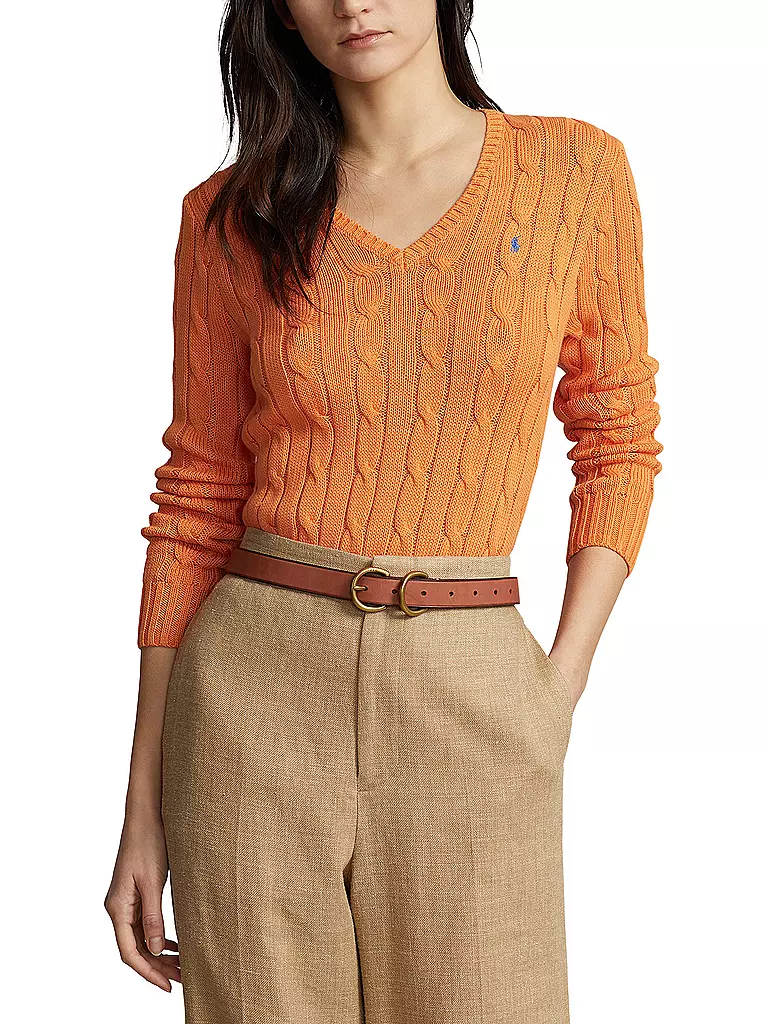 POLO RALPH LAUREN | Pullover Slim Fit KIMBERLY | Arancione