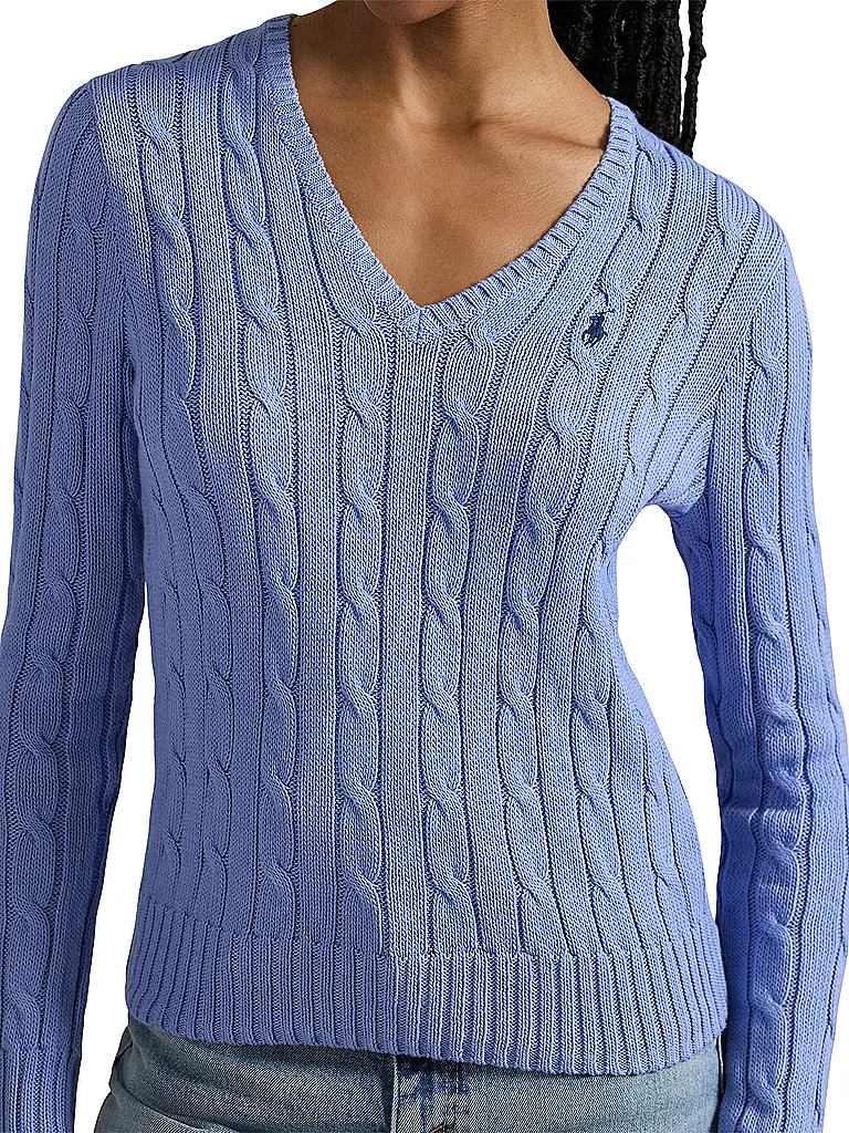 POLO RALPH LAUREN | Pullover Slim Fit KIMBERLY | Blu chiaro