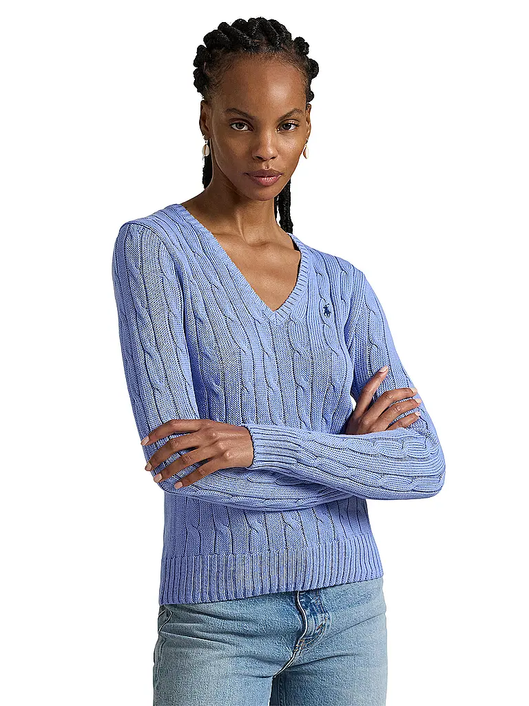 POLO RALPH LAUREN | Pullover Slim Fit KIMBERLY | Blu chiaro