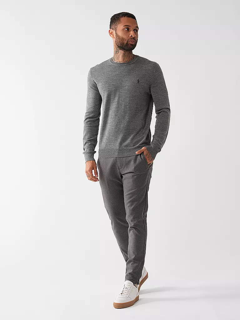 POLO RALPH LAUREN | Pullover Slim Fit | Grigio chiaro