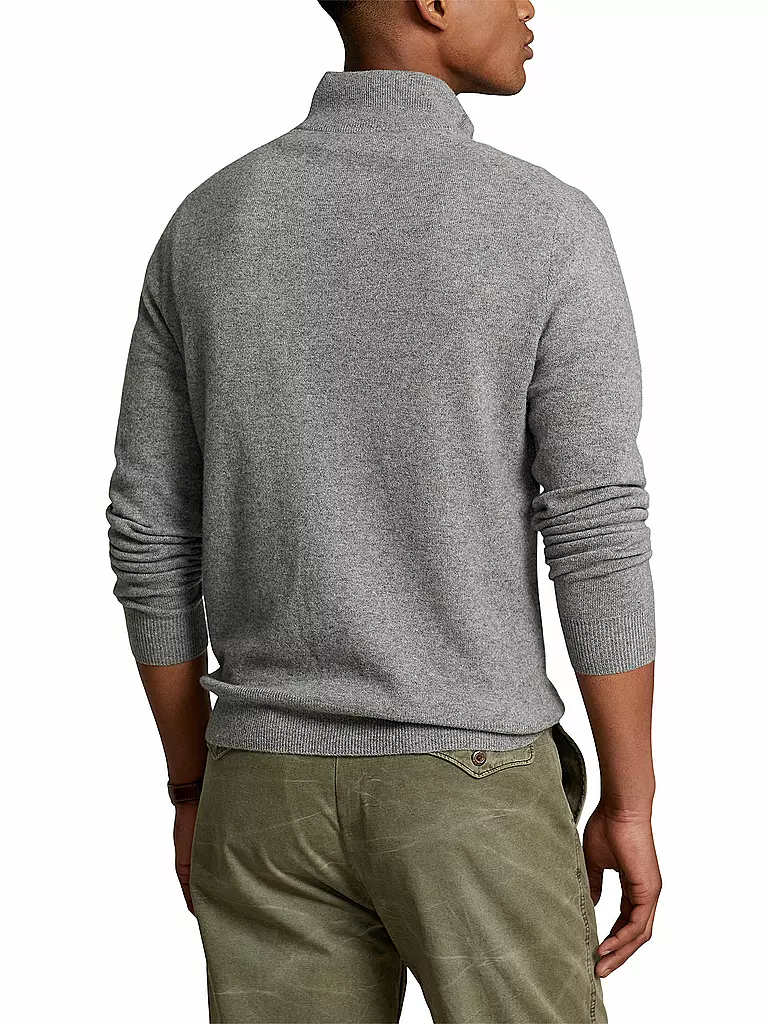 POLO RALPH LAUREN | Pullover Troyer Regular Fit | Grigio chiaro