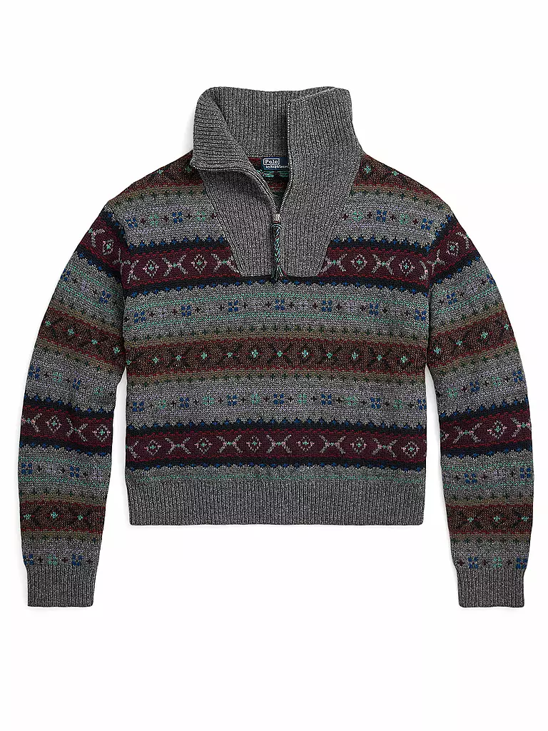 POLO RALPH LAUREN | Pullover Troyer | Grigio