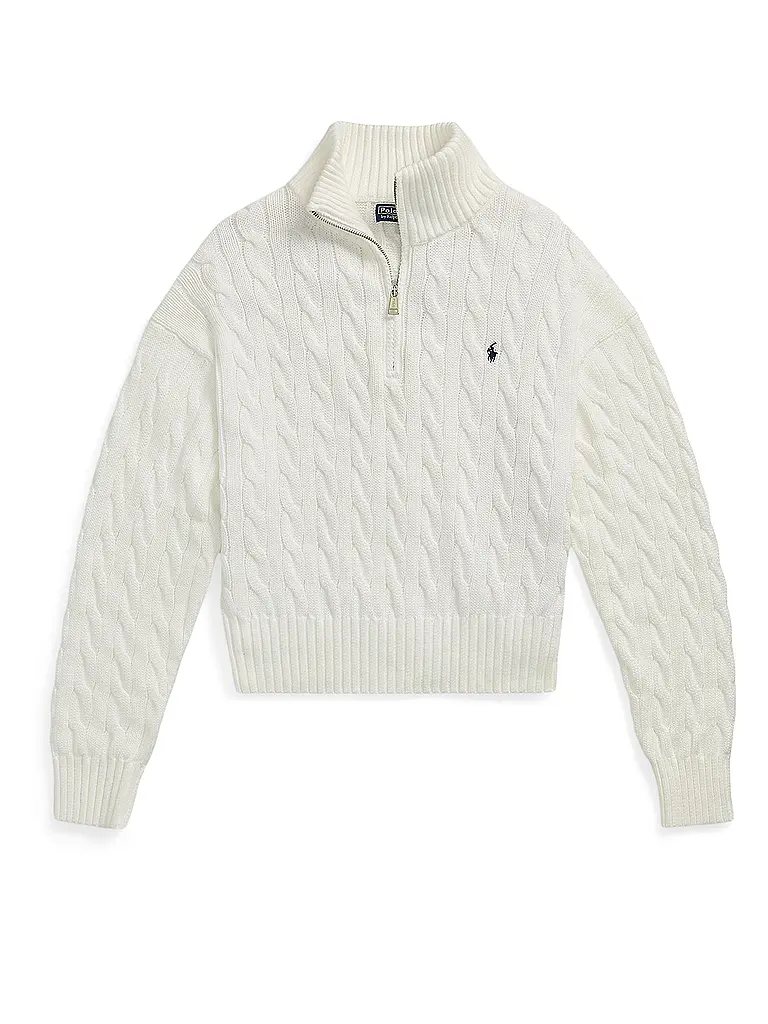 POLO RALPH LAUREN | Pullover Troyer | Bianco