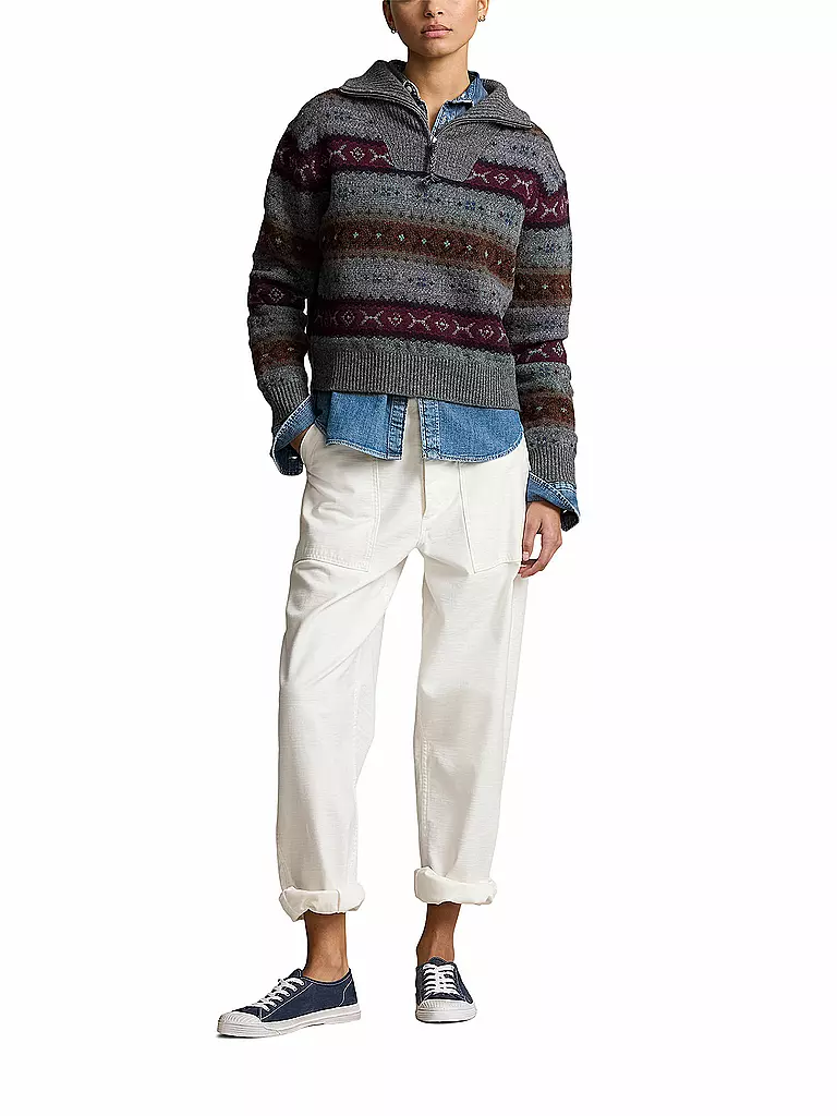 POLO RALPH LAUREN | Pullover Troyer | Grigio