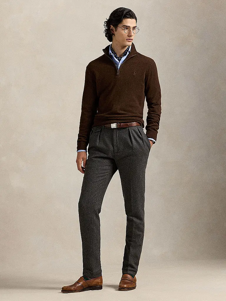 POLO RALPH LAUREN | Pullover Troyer | Marrone