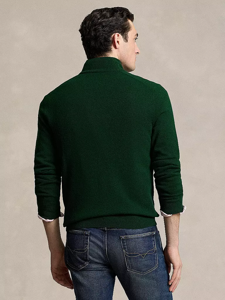 POLO RALPH LAUREN | Pullover Troyer | Verde scuro