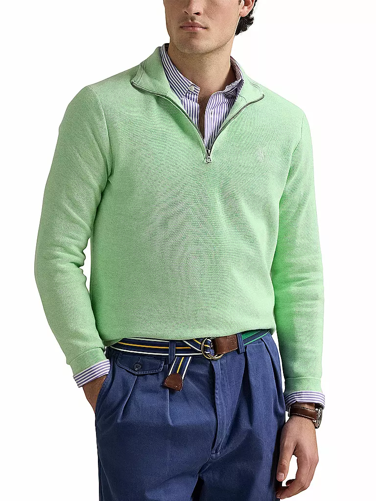 POLO RALPH LAUREN | Pullover Troyer | Verde chiaro