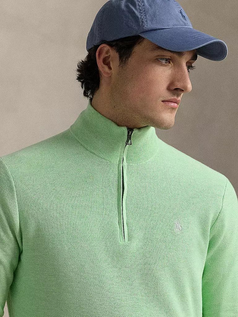 POLO RALPH LAUREN | Pullover Troyer | Verde chiaro
