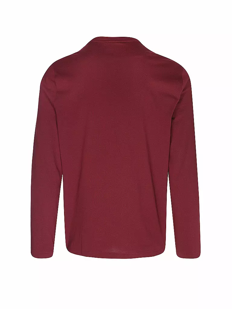 POLO RALPH LAUREN | Pyjama Langarmshirt | Rosso scuro