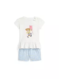 POLO RALPH LAUREN | Set neonata 2 pezzi T-shirt e shorts | Crema