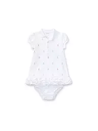 POLO RALPH LAUREN | Set neonata 2 pezzi vestito con mutandina | Bianco