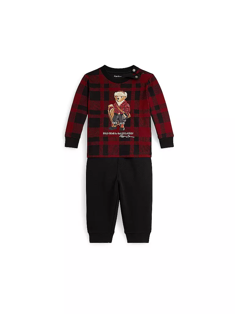 POLO RALPH LAUREN | Set neonato 2 pz. maglione e pantaloni | Blu scuro