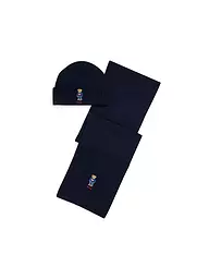 POLO RALPH LAUREN | Set regalo berretto e sciarpa | Blu scuro