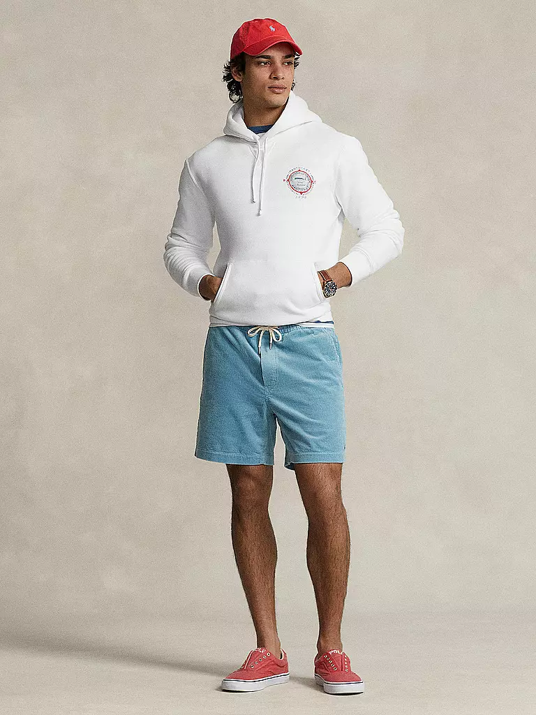 POLO RALPH LAUREN | Shorts in velluto a coste | Blu chiaro