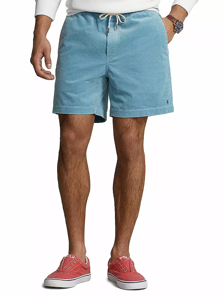 POLO RALPH LAUREN | Shorts in velluto a coste | Blu chiaro