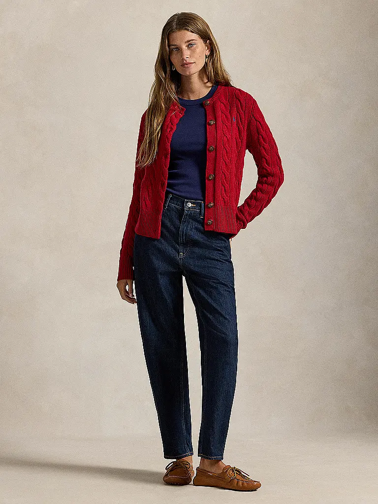 POLO RALPH LAUREN | Strickjacke | Rosso scuro