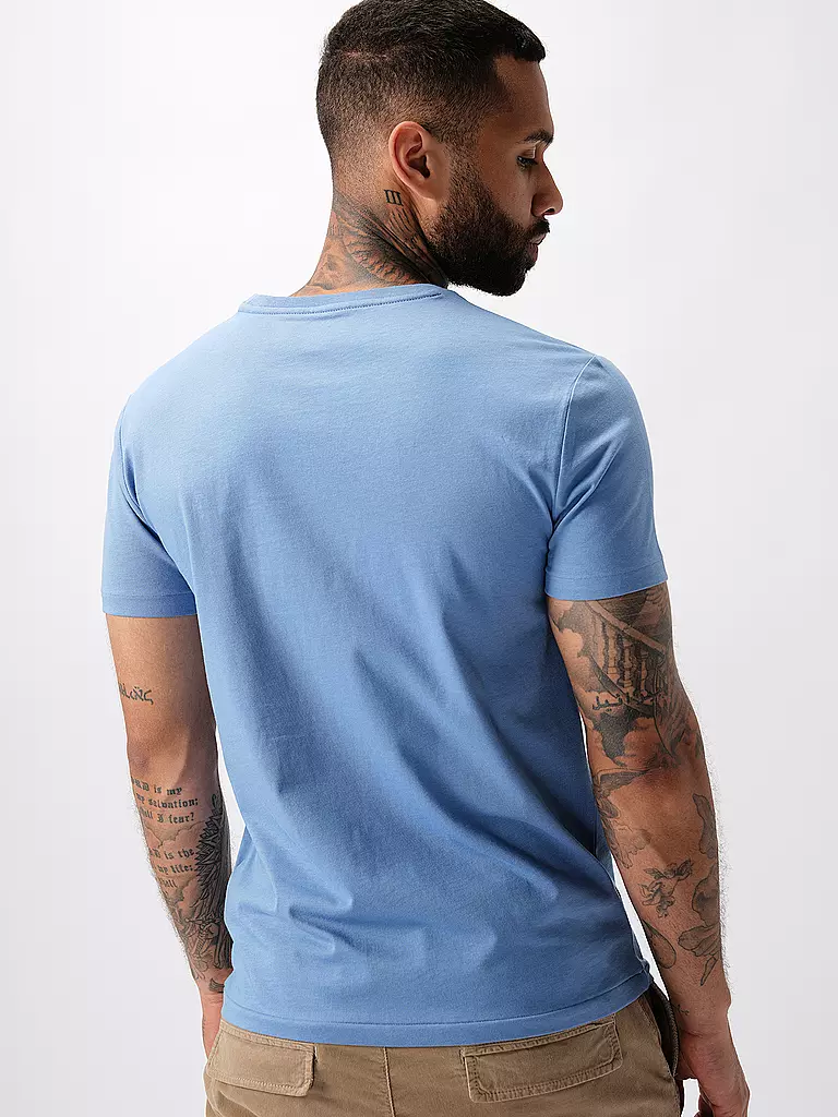 POLO RALPH LAUREN | T Shirt Custom Slim Fit | Blu chiaro